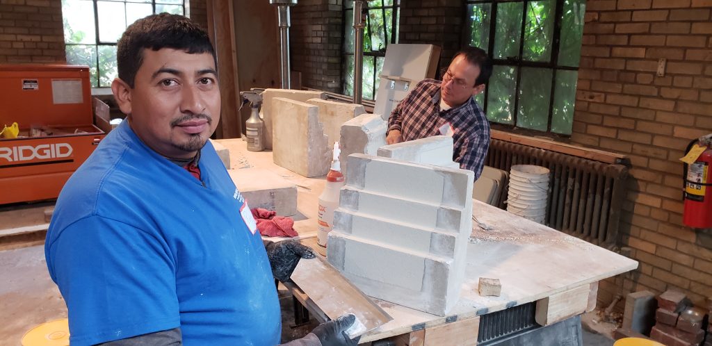 Cathedral Stone workshop training on limestone, September 2018.